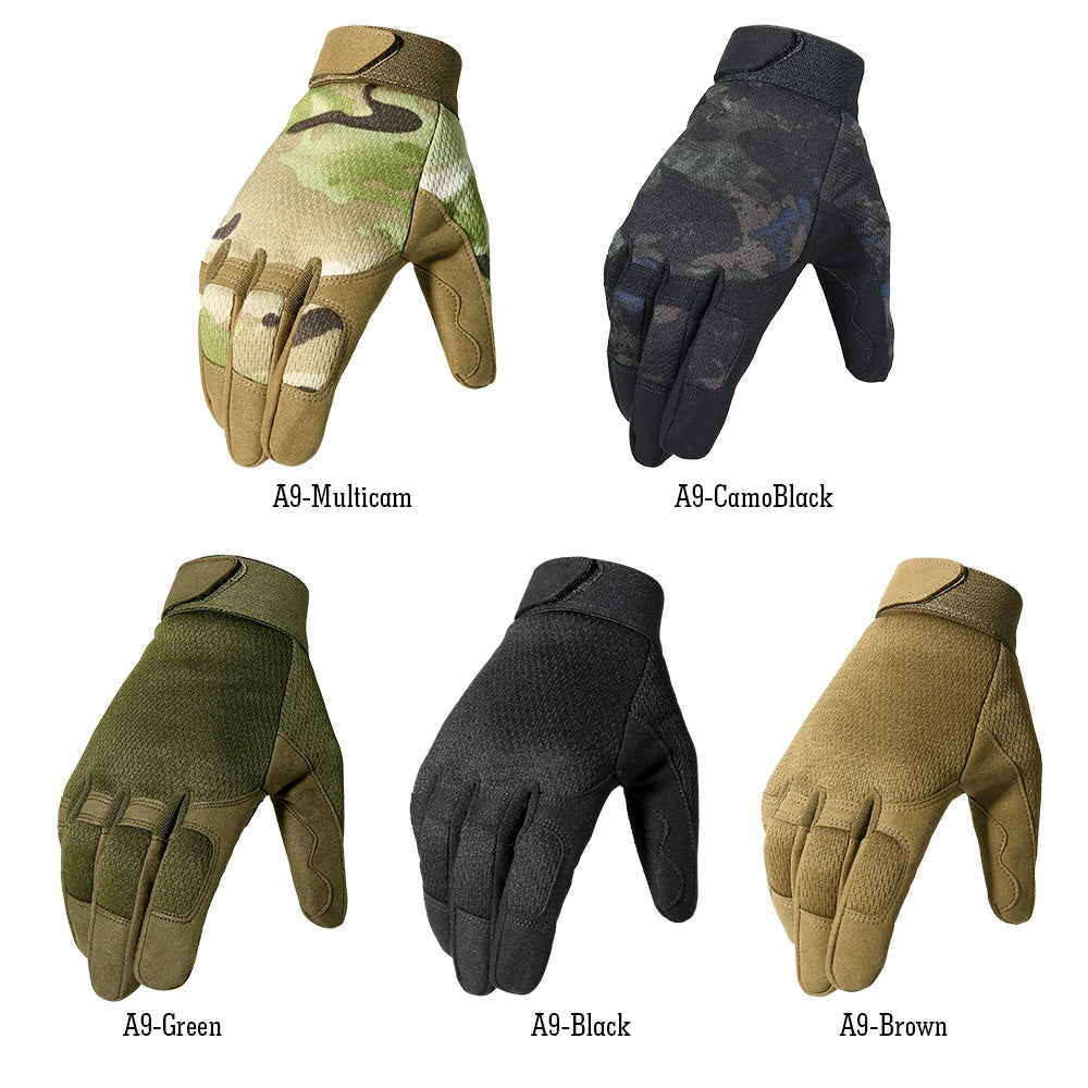 Tactical Full Finger Gloves Touch Screen Breathable Paintball Airsoft Shooting Hiking Combat Sport Hunting Bicycle Work Gear Men