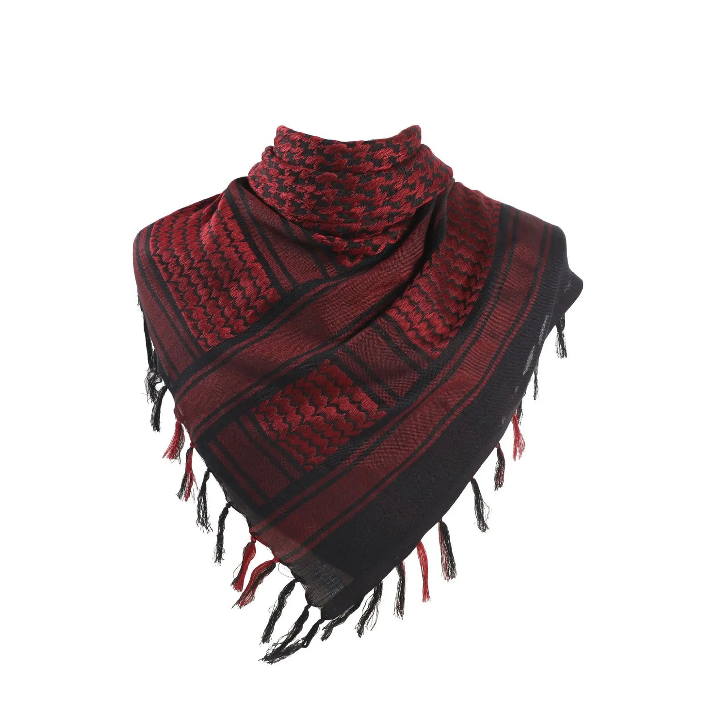 Hot sale Arab Keffiyeh Shemagh Scarf Cotton Winter Shawl Neck Warmer Cover Head Wrap Windproof Tactical Camping Scarf Men Women