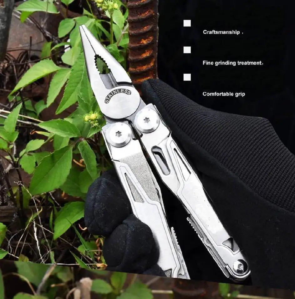 Daicamping DL12 EDC Multi Tools Multifunctional 7CR17MOV Plier Camping Gear Blade Multitools Clip Folding Multi Knife