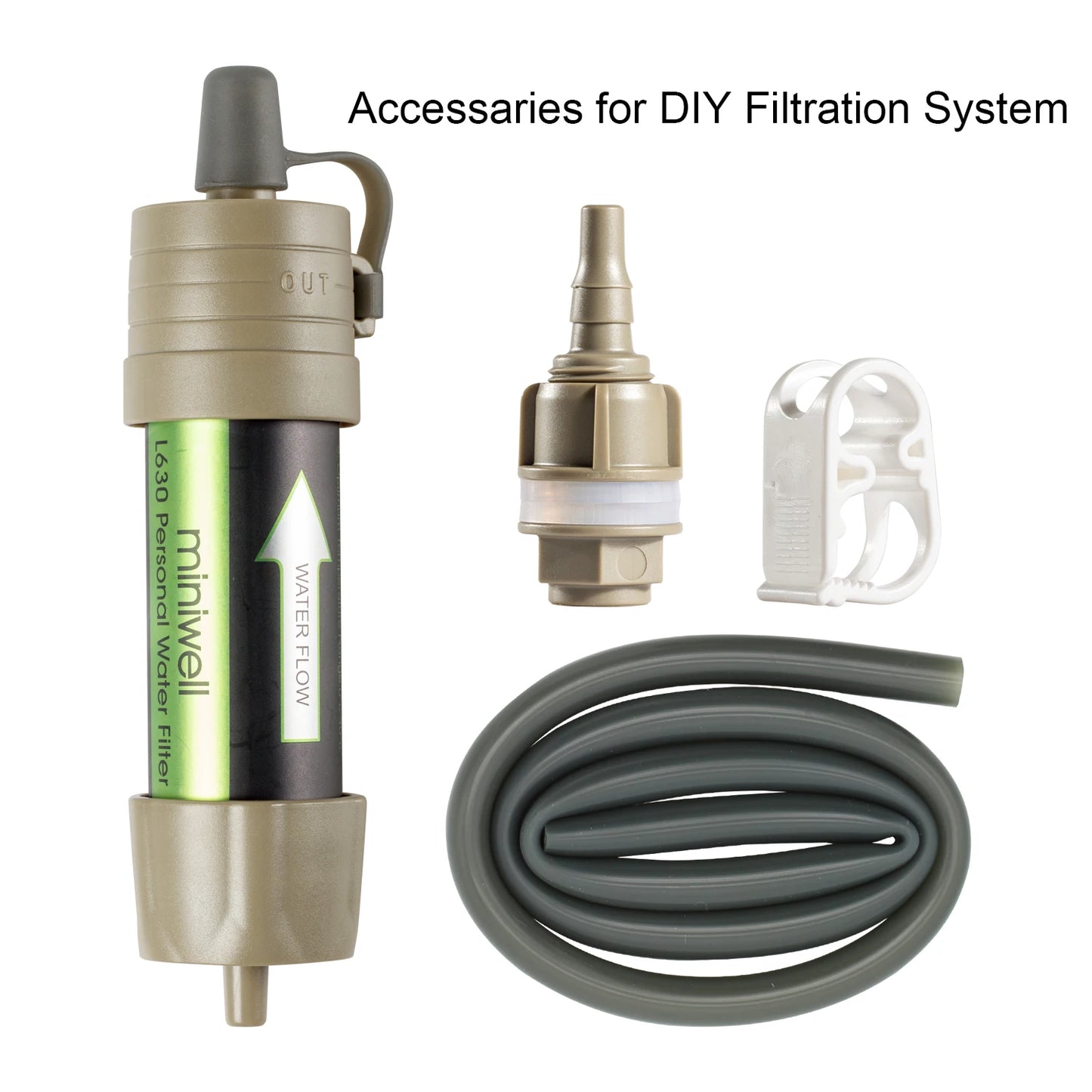 Miniwell L630 personal camping straw water filter survival equipment for drinking water