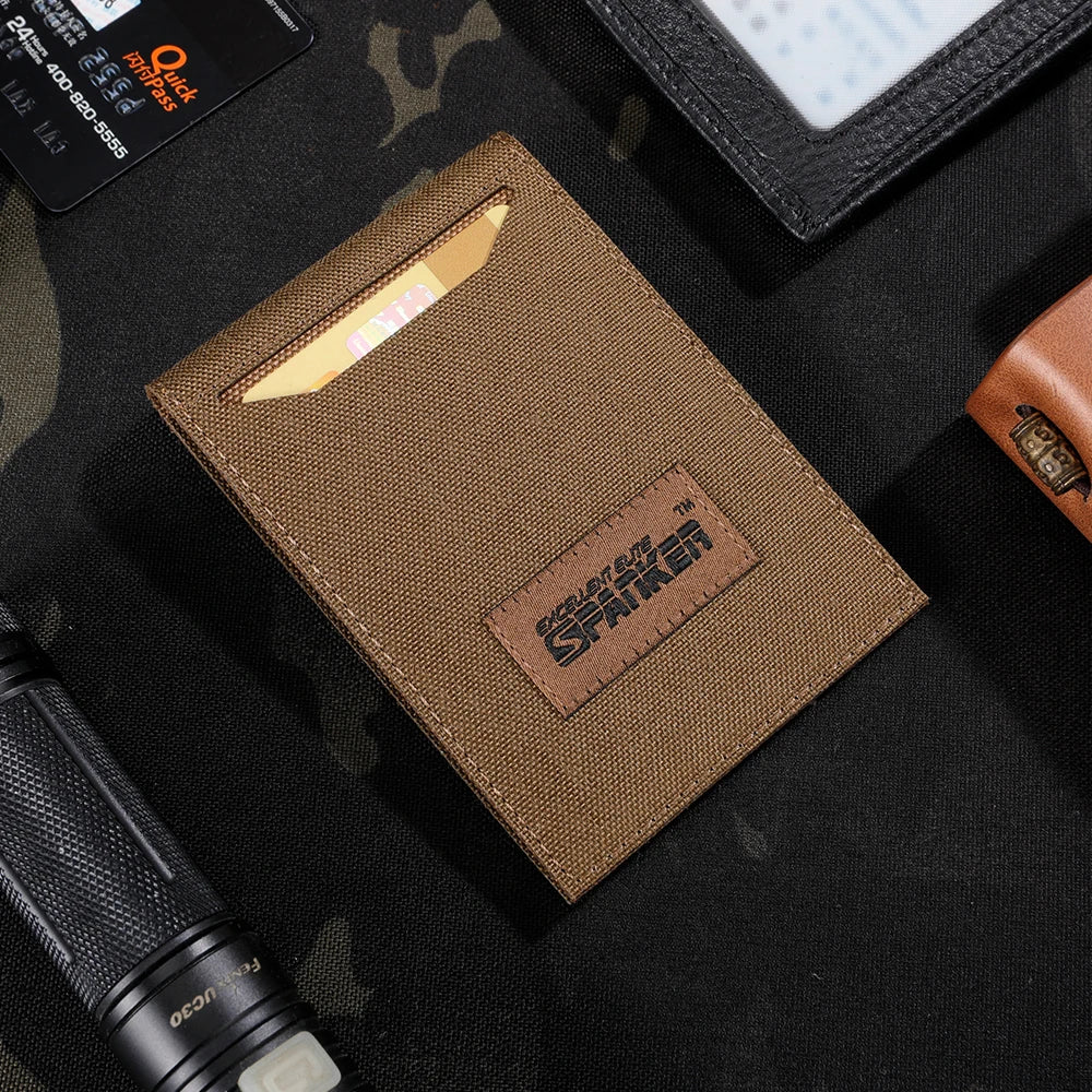 EXCELLENT ELITE SPANKER 1Pcs Credit Card Holder Short Wallet Cards Holder ID Card Protective Cover Foldable for Men and Women