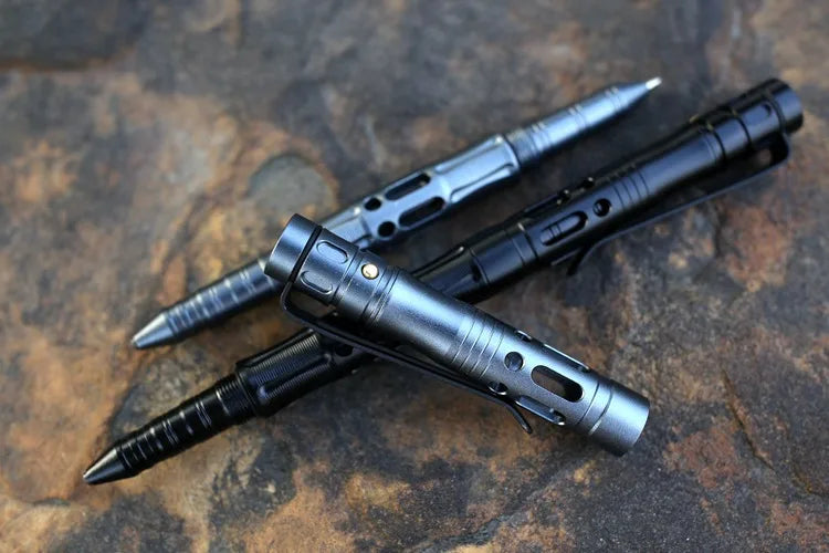 New Tactical Pen With Emergency Flash light, Glass Breaker Self Defense Supplies