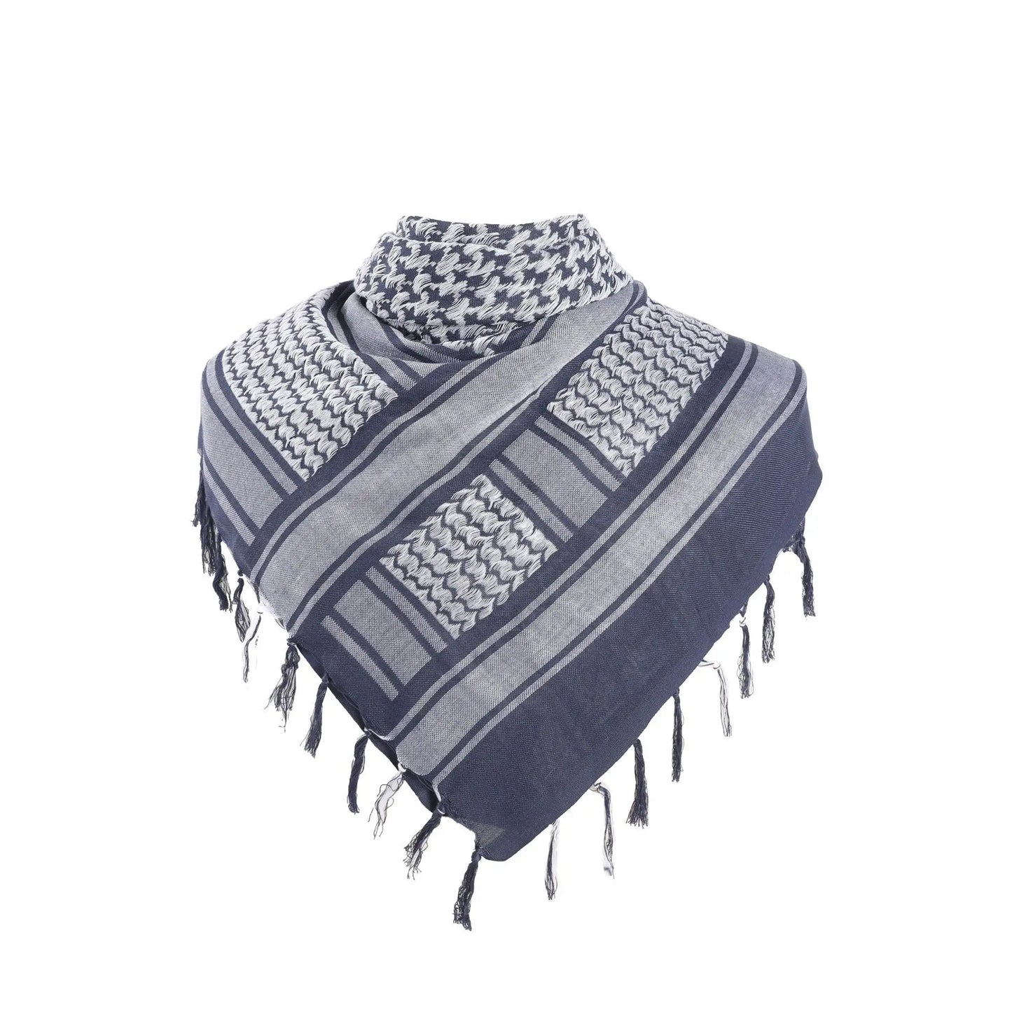 Hot sale Arab Keffiyeh Shemagh Scarf Cotton Winter Shawl Neck Warmer Cover Head Wrap Windproof Tactical Camping Scarf Men Women