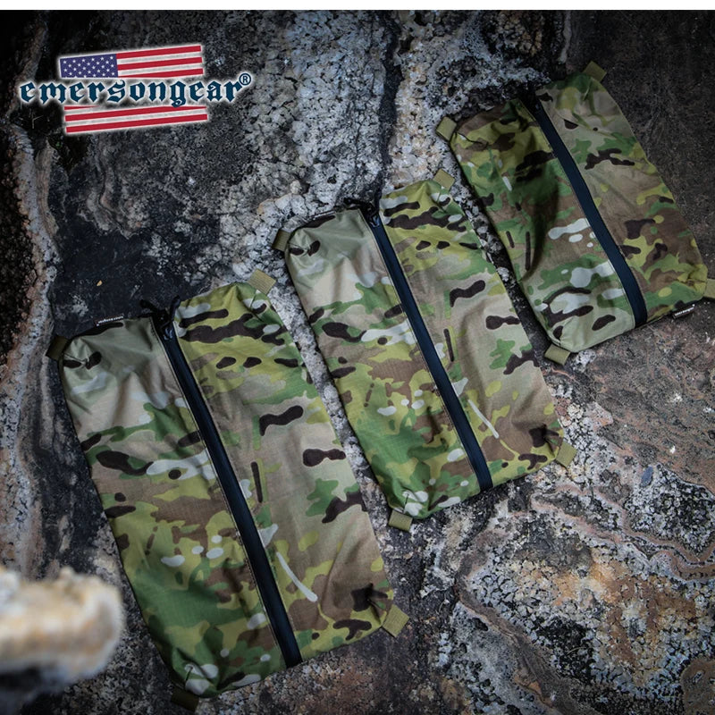 Emersongear Tactical EDC Storage Bags Tool Zippered Panel Airsoft DWR Hunting Hiking Pouch Carrier Holder 29X19cm M