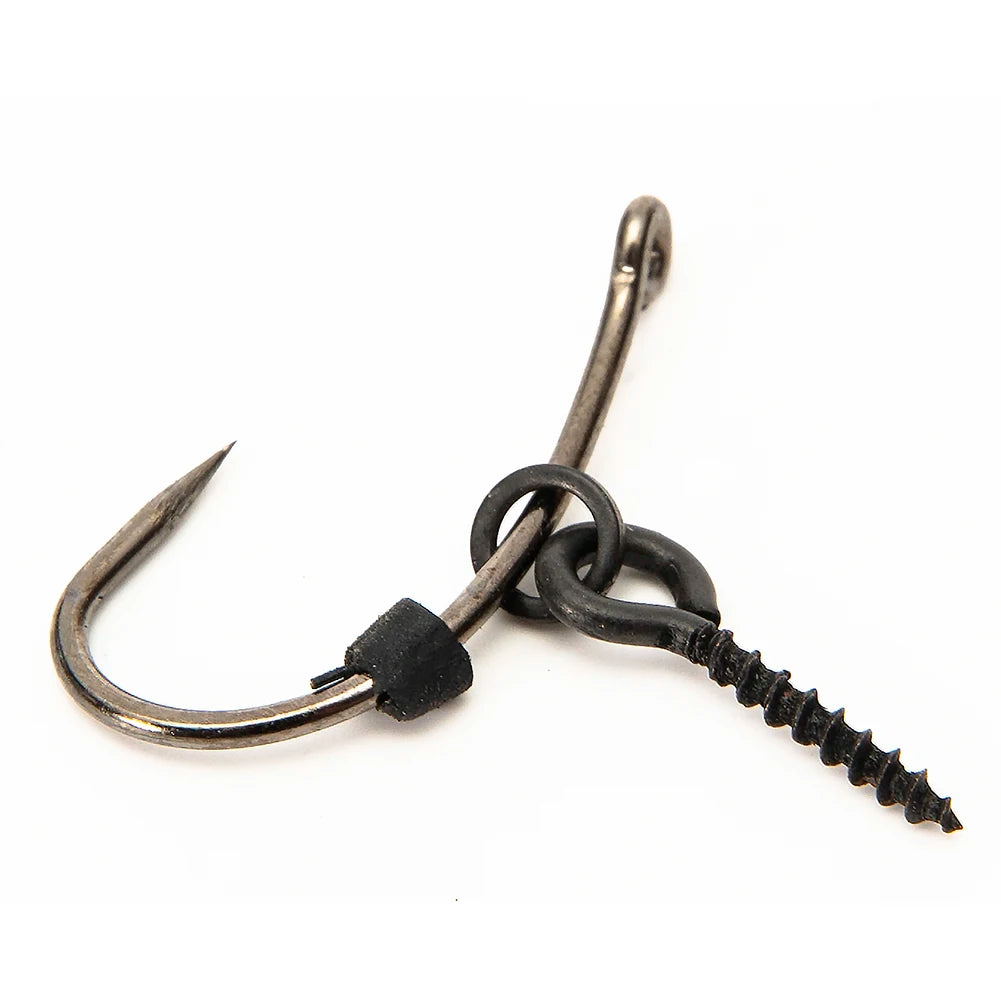 20 Pcs Fishing Screws 50 Pcs Hook Stop Hook Carp Fishing Accessories Hook Stops Beads for Carp Fish For Fishing Rig Boilies Fish