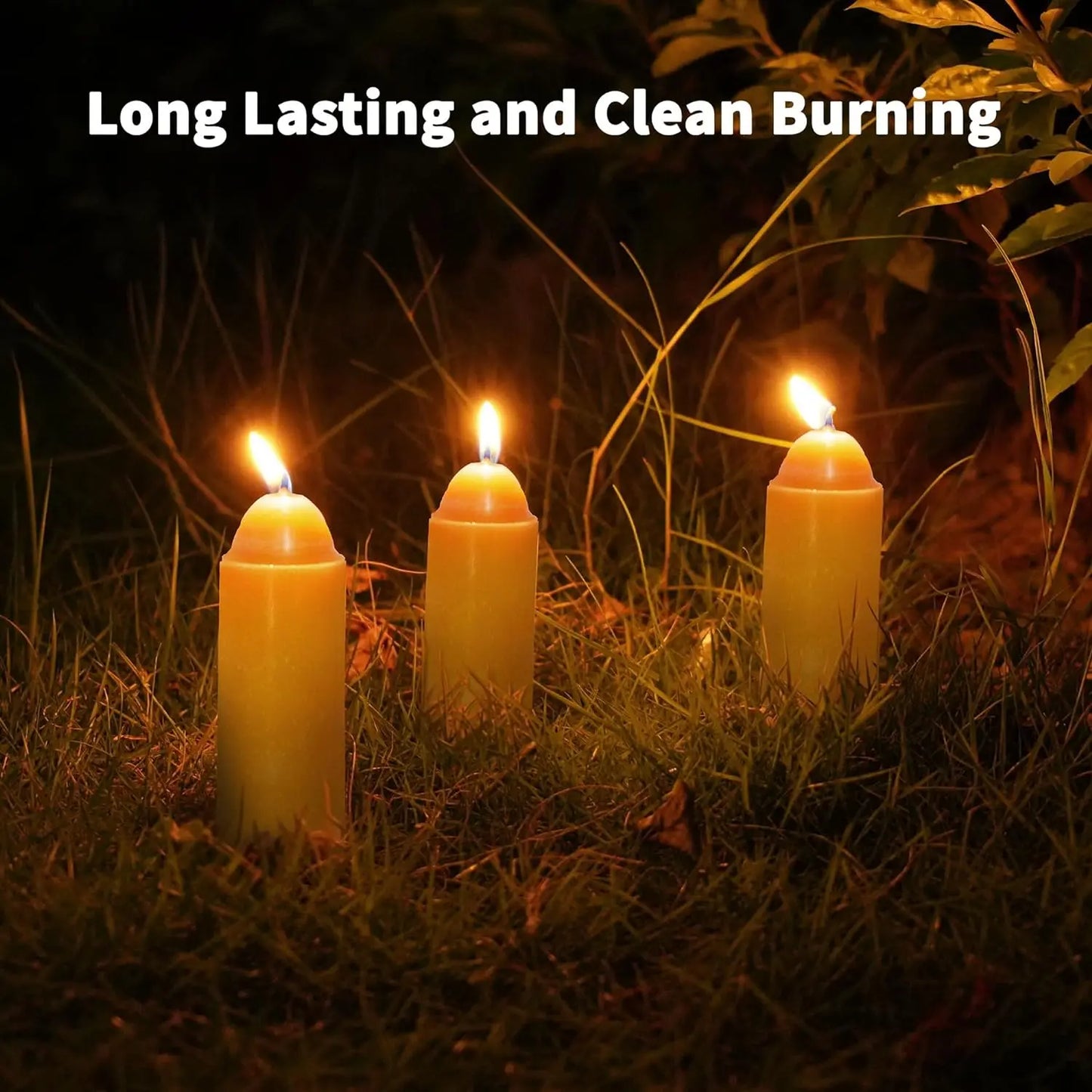6-20PCS Beeswax Candles Emergency Candles Smokeless Handmade Pillar Candles Wax Candles for UCO Camping Outdoor Emergency