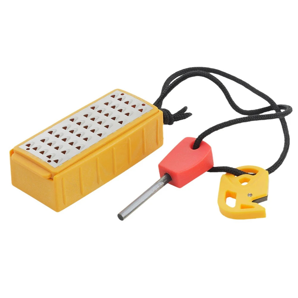 Tinder Maker with Fire Starter Tinder Maker Tool Portable Stainless Steel Grater Outdoor Survival Tool for Outdoor Use