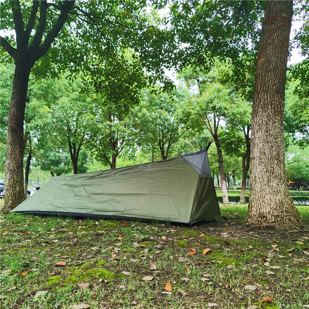 Backpacking Tent Outdoor Camping Sleeping Bag Tent Lightweight Single Person Tent with Mosquito Net