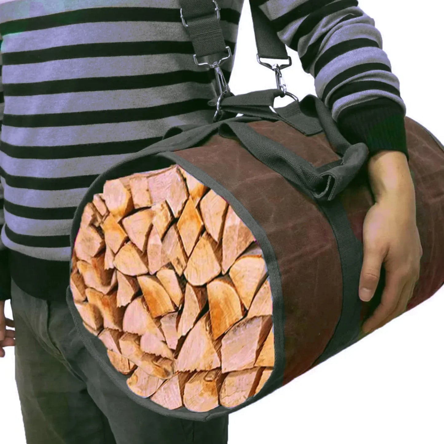 Tote Firewood Storage Bag Supplies Supersized Canvas Firewood Carrier Log Carrying Bag Handbags Wood for Log Carrier Fireplace