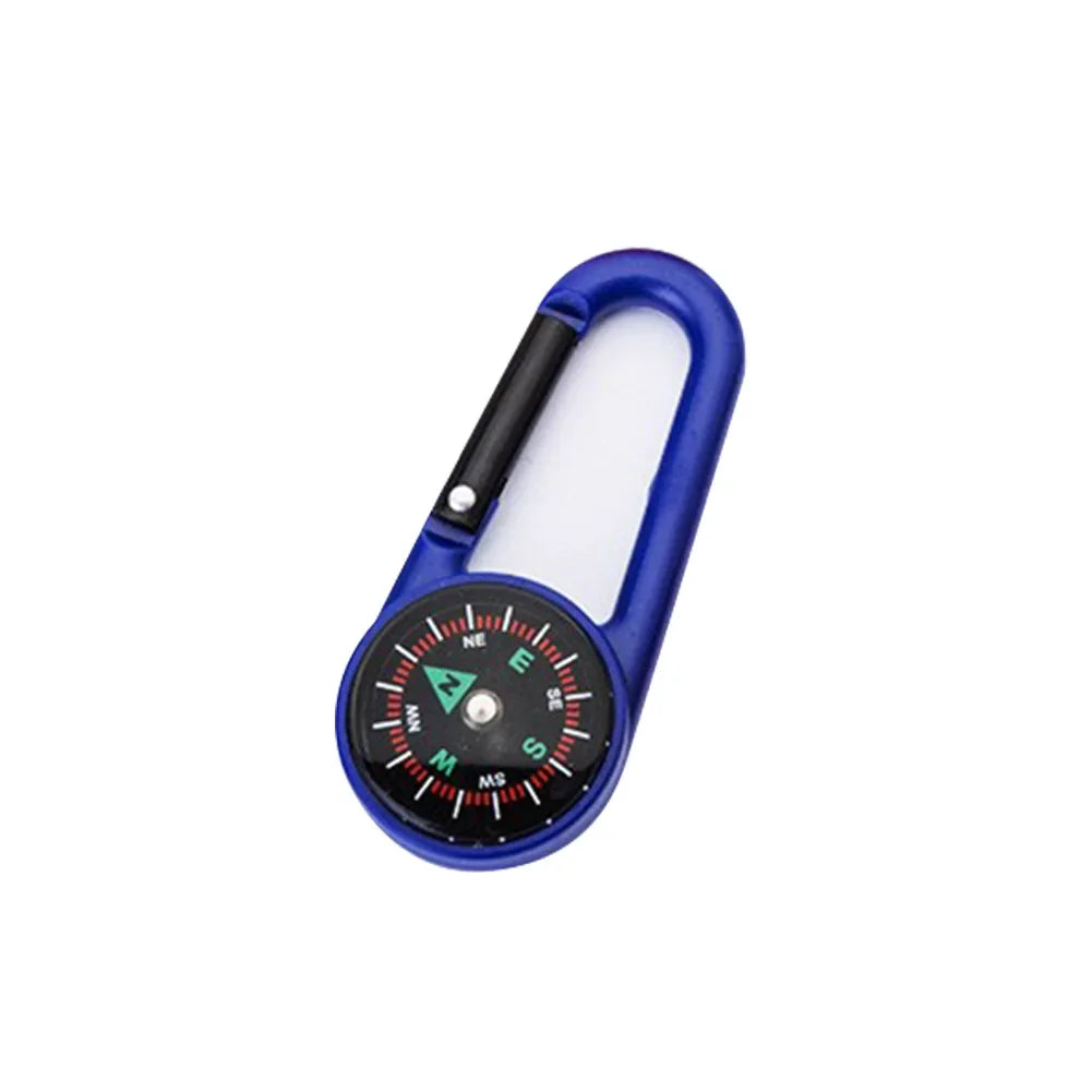 Mini Lightweight Compass, Portable Carabiner Keychain Compasses, Outdoor Camping Tool, Mountaineering Tourism Survival Equipment