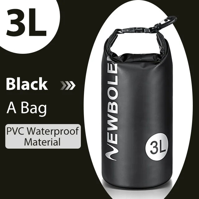 NEWBOLER 3L Waterproof Dry Bag Sack for Camping Drift Trekking Swimming Bag Rafting Kayak Trekking Fishing Outdoor Waterbag