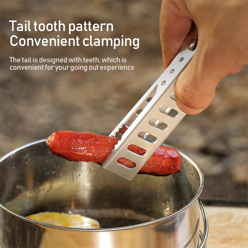 Aluminium Anti-hot Alloy Clip Bowl Gripper Holder Camping Pot Pan Handle Kitchen Accessories