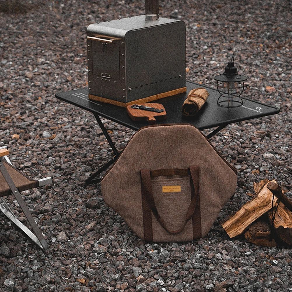 Camping Cast Iron Pot Bag Carrier Portable Barbecue Tray Frying Pan Organizer Large-capacity Protection Picnic Camping Supplies