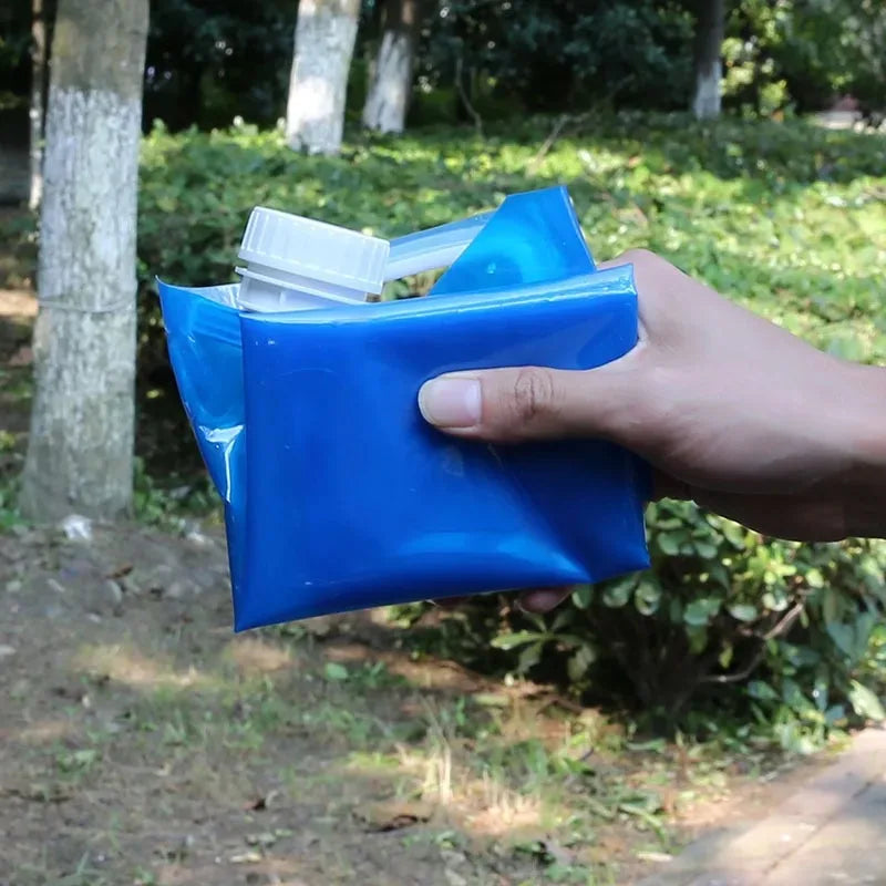 5/10L Camping Water Bag Portable Folding Water Bucket Large Water Container Outdoor Travel Collapsible Pouch Can Camping Supplie