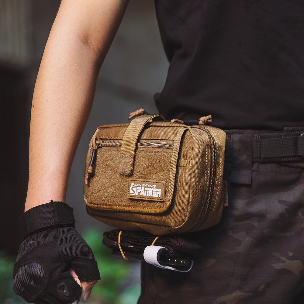EDC Tactical Bag Waist Pack Hunting Vest Emergency Tools Pack Outdoor Tool Accessories Kit Camping Survival Pouch