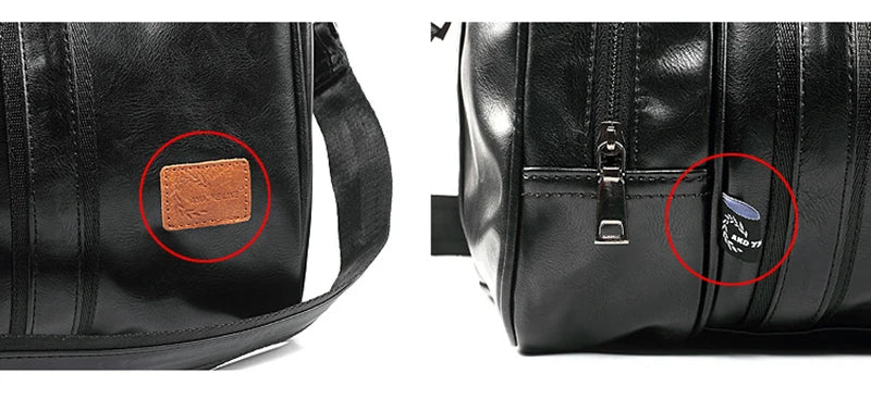 Leather Handbag Gym Bag Fitness Travel Shoe Pocket Luggage Outdoor Shoulder Crossbody Duffle Side Sac De Sports Bag For Men