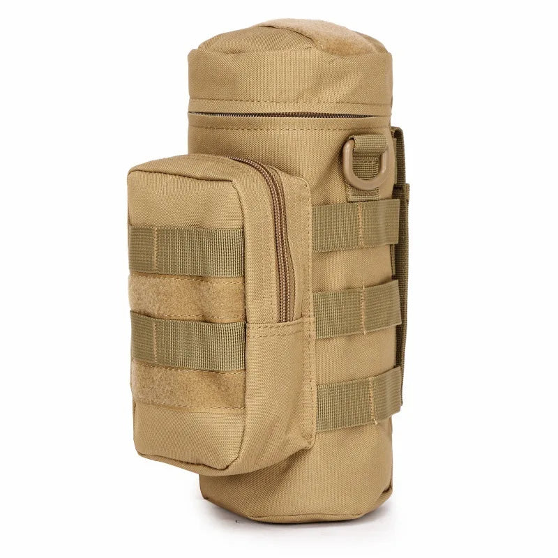 Tactical Molle Zipper Camo Water Bottle Pouches Small Mess Pouch Nylon Waterproof Waist Bag Outdoor Travel Sports Bottle Pouch