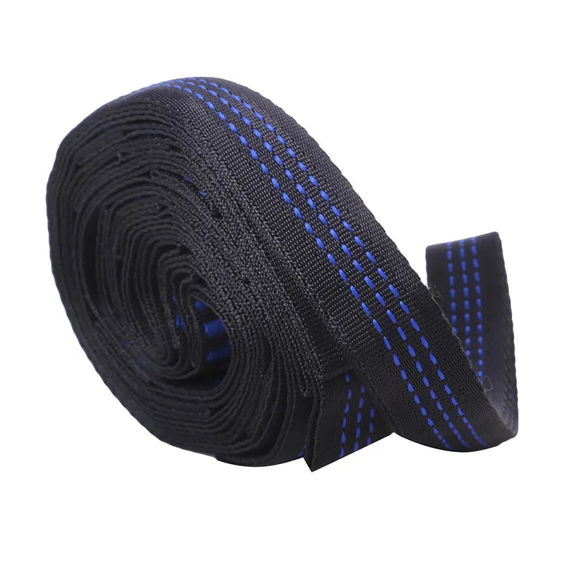 2Pcs High Bearing Capacity Hammock Straps 600lbs Breaking Strength Polyester Hammock Belt Rope 5 Ring Correias De Poliéster