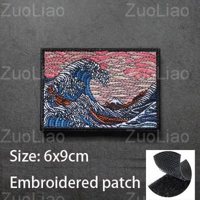 3D Embroidery Creative Gold Coins and Stereo Eagles Armband No Signal Woven With Hook Loop For Backpack Clothing Custom Patch
