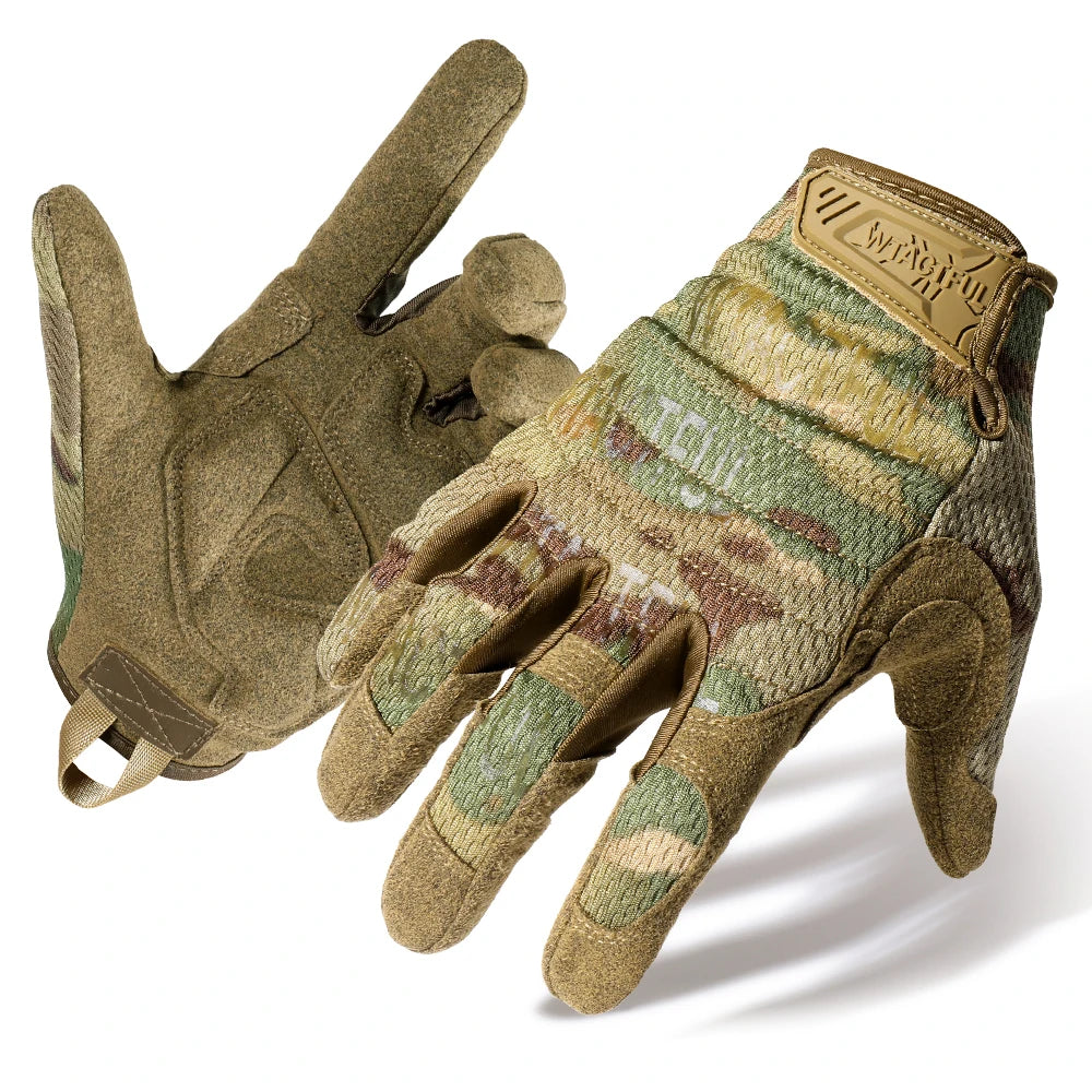 TouchScreen Tactical Gloves Camouflage Paintball Shooting Airsoft Combat Hunting Shock-proof Full Finger Glove Bicycle Men Women
