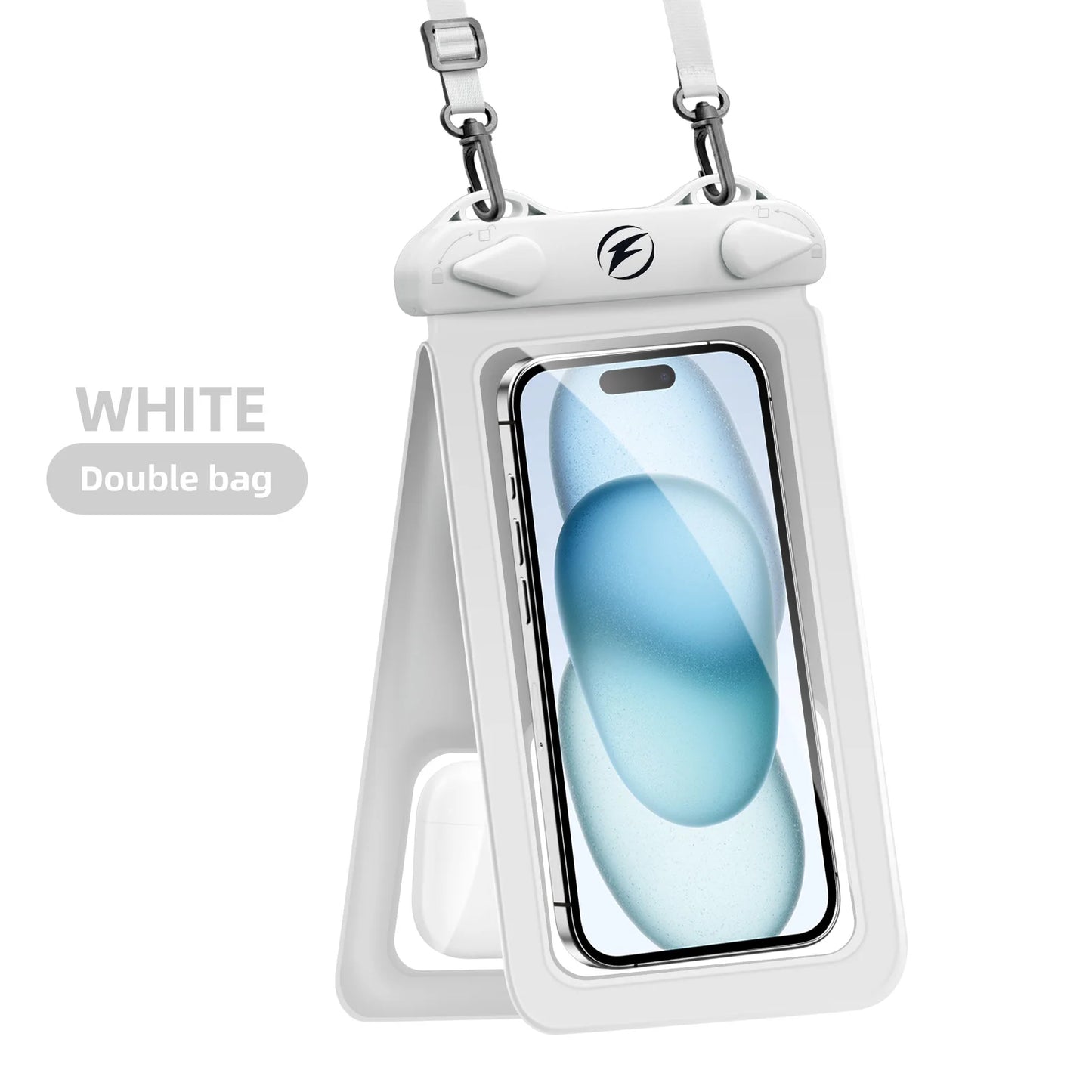 Waterproof Underwater PVC Package Pouch Diving Bags For iPhone Outdoor Mobile Phone Double Pocket Case For Samsung Xiaomi Huawei
