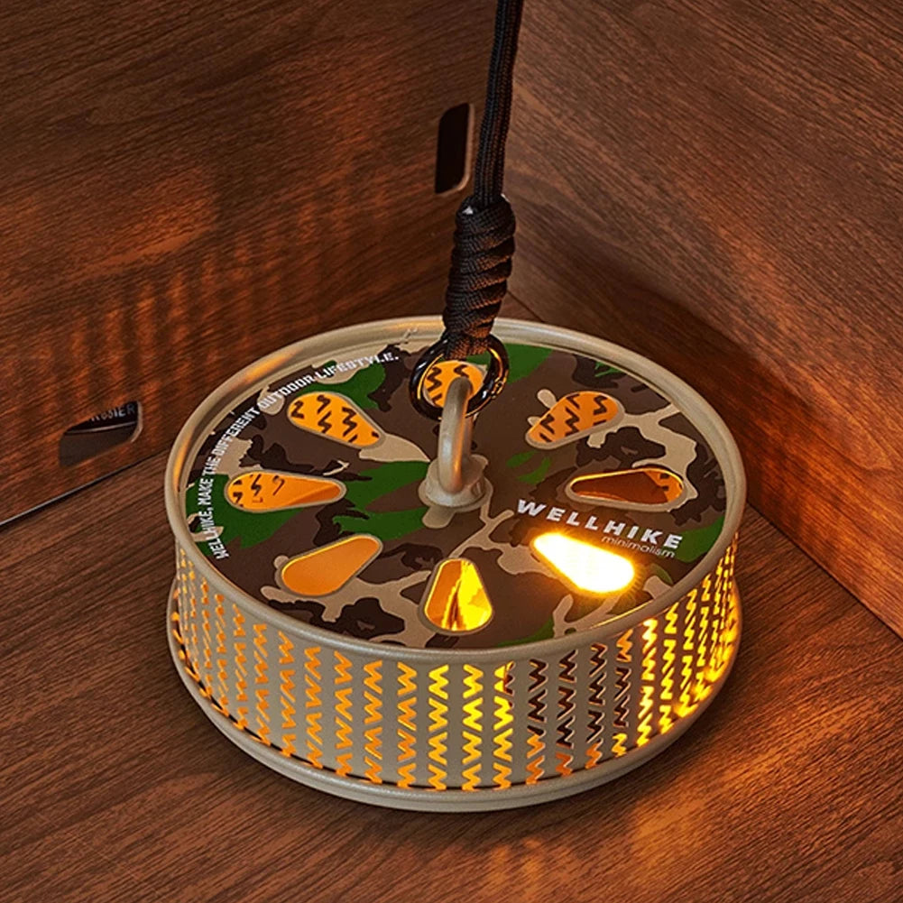WELLHIKE Hollow Mosquitoes Coil Tray with Cover Repellent Incense Box Coil Burner Ultralight Gadgets for Outdoor Camping Hiking