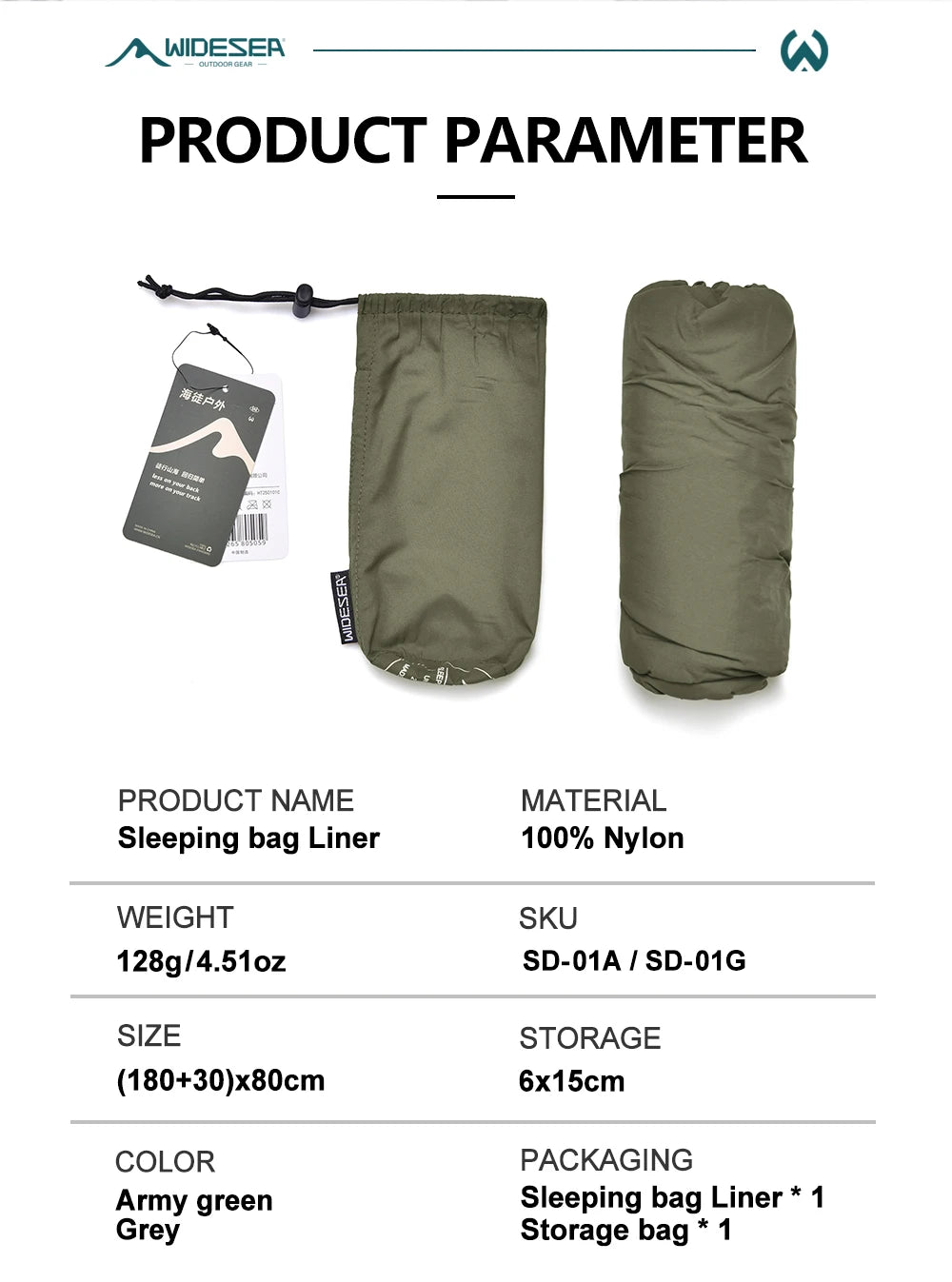 Outdoor Camping Sleeping Bag Liner Ultralight Mummy Sleeping Bag Backpack Liner Single Person Travel Sleeping Bag