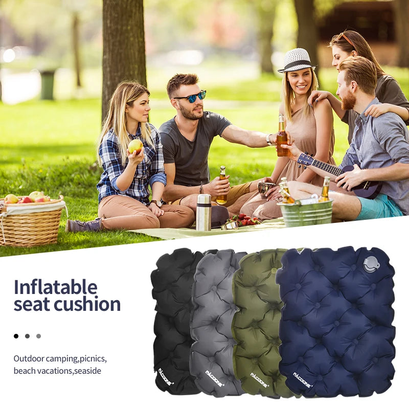 40x30cm Air Cushion Pillows Outdoor Camping Sleep Cushion Folding Inflatable Pillows Chair Cushion Seat Pads With Storage Bag