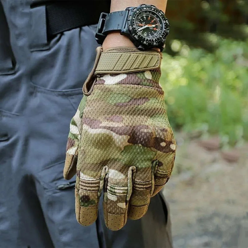 Men Tactical Gloves Touch Screen Sport Outdoor Paintball Combat Hiking Hunting Riding Bike Non-slip Breathable Cycling Equipment