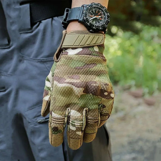 Men Tactical Gloves Touch Screen Sport Outdoor Paintball Combat Hiking Hunting Riding Bike Non-slip Breathable Cycling Equipment