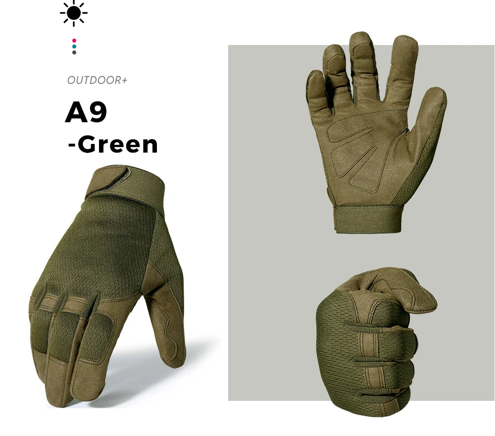 Tactical Full Finger Gloves Touch Screen Breathable Paintball Airsoft Shooting Hiking Combat Sport Hunting Bicycle Work Gear Men