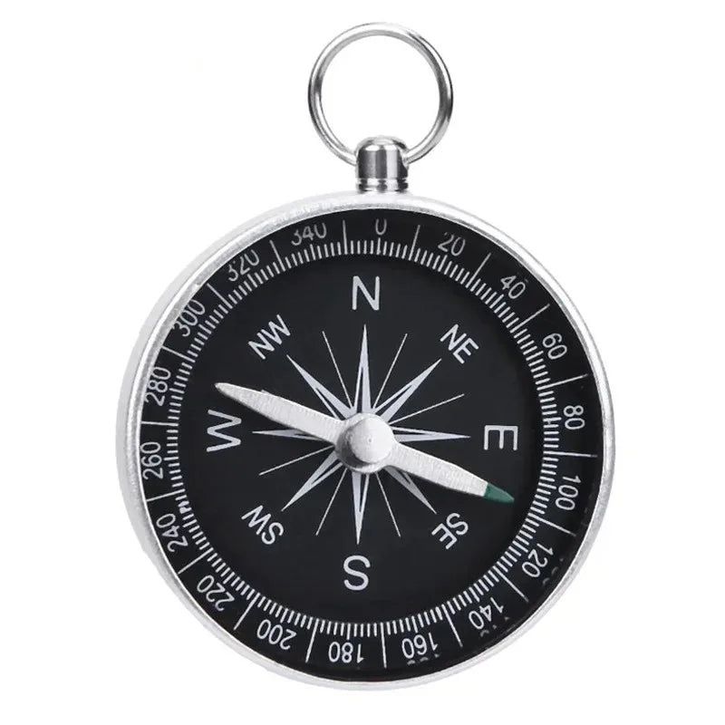 Portable Aluminum Emergency Compass Lightweight G44-2 Outdoor Survival Tool for Hiking Camping Black Navigation Wild Compass