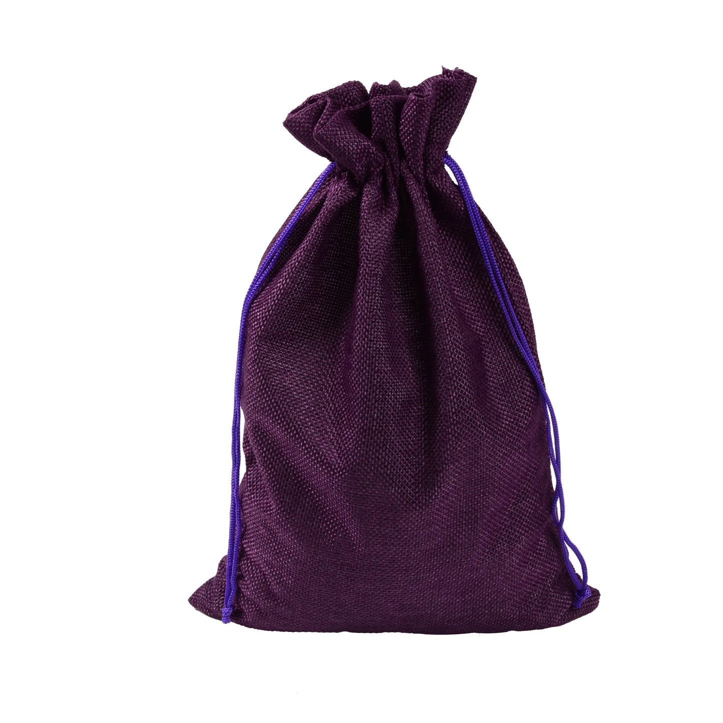10pc (9x12cm) Handmade Natural Burlap Linen Drawstring Gift Bags Favor Wedding Christmas Gift Bag Jewelry Packaging Bags&Pouches