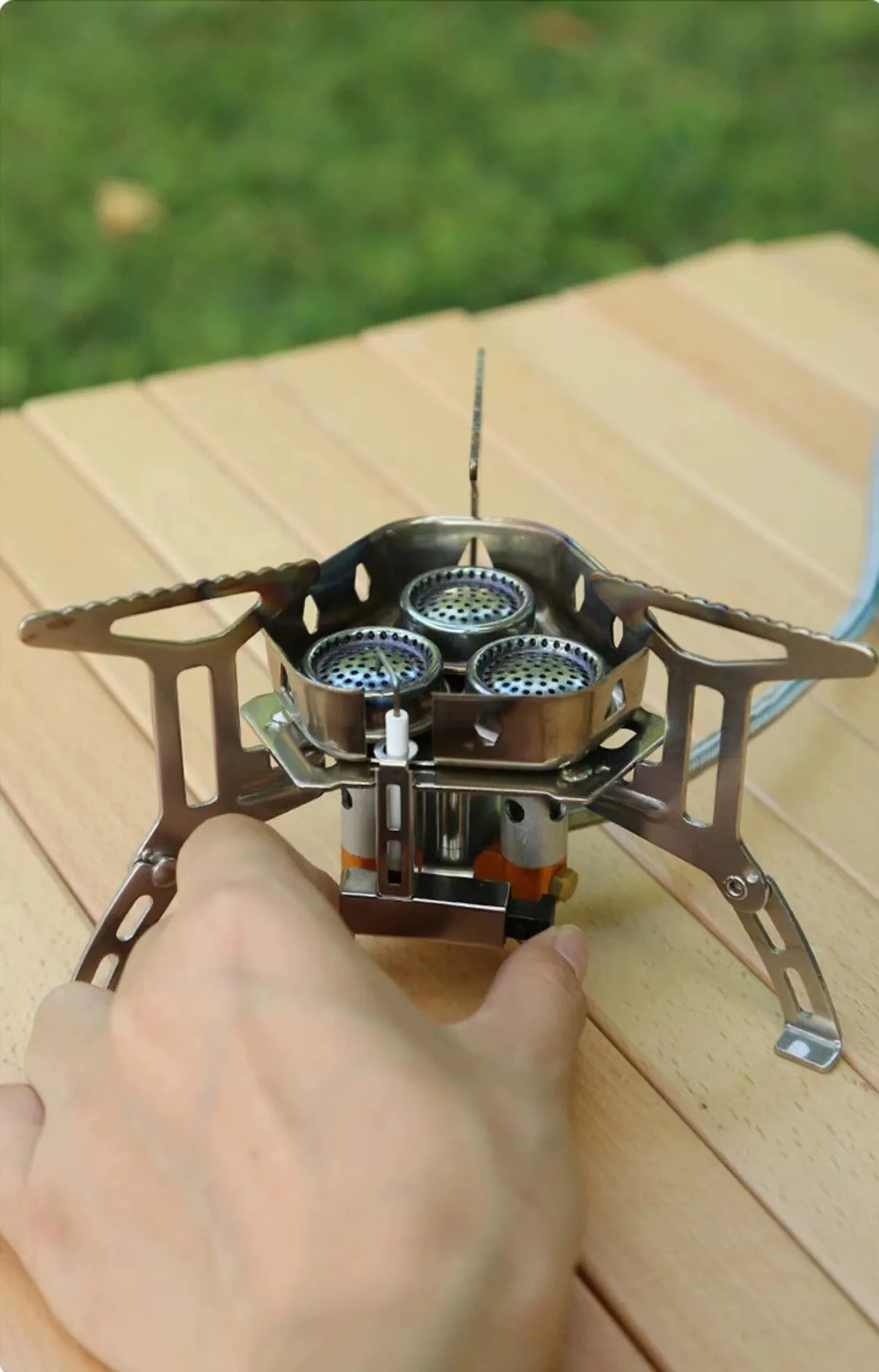 Camping Tourist Burner Big Power Gas Stove Cookware Portable Furnace Picnic Barbecue Tourism Supplies Outdoor recreation