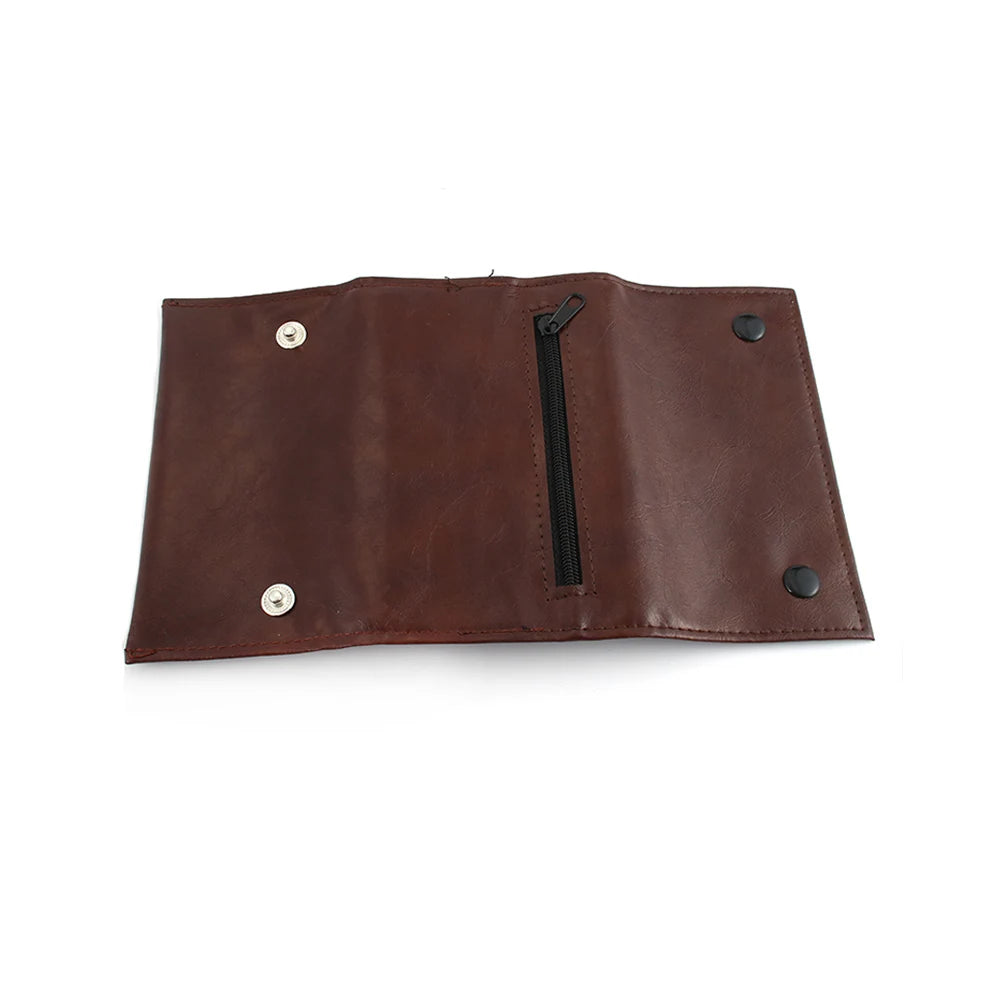 Leather Tobacco Pouch Bag Wallet Bag Tobacco Herb Bag Pouch Case Portable Smoking Pipe Cigarette Rolling Papers Storage Bag