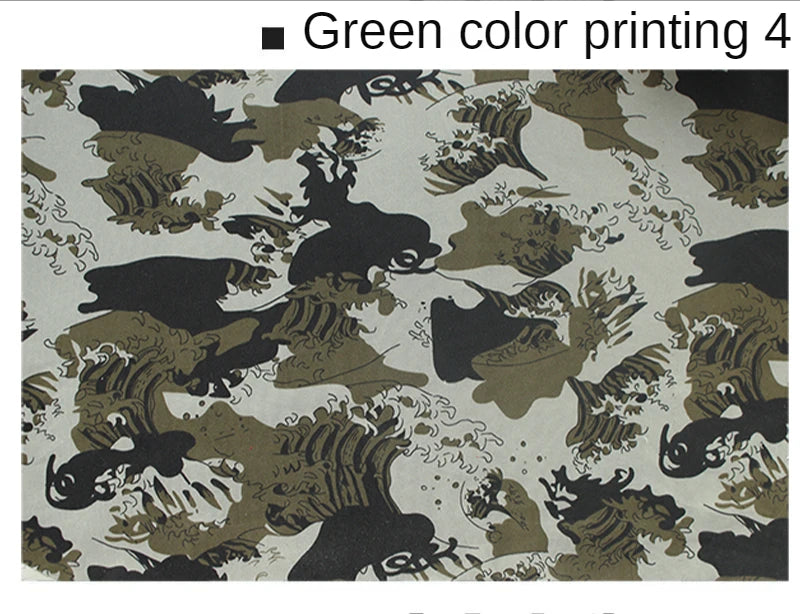 Camouflage Fabric By The Meter for Clothing Coats Pants Sewing Printed Outdoor Cloth Medium-thick Summer Diy Textile Blue-green
