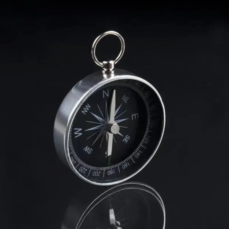 Portable Aluminum Emergency Compass Lightweight G44-2 Outdoor Survival Tool for Hiking Camping Black Navigation Wild Compass