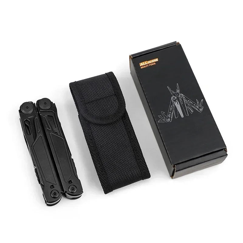 Multitool 18-in-1 EDC Pocket Knife Set with Wire Stripper, Pliers, and Pocket Clip, Gifts for Men, Stainless Steel Scissors