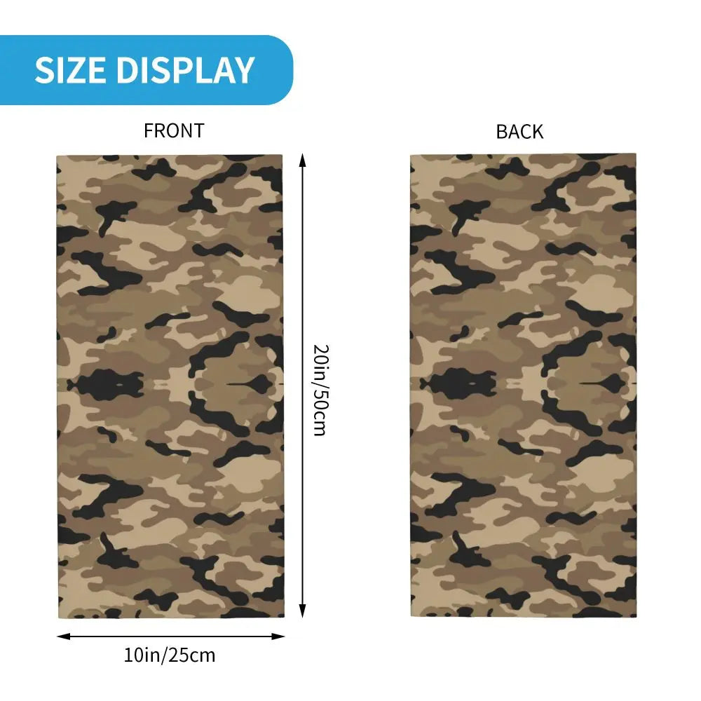 Custom Flecktarn Camo Bandana Neck Gaiter Windproof Face Scarf Cover Men Women Woodland Camouflage Headwear Tube Balaclava
