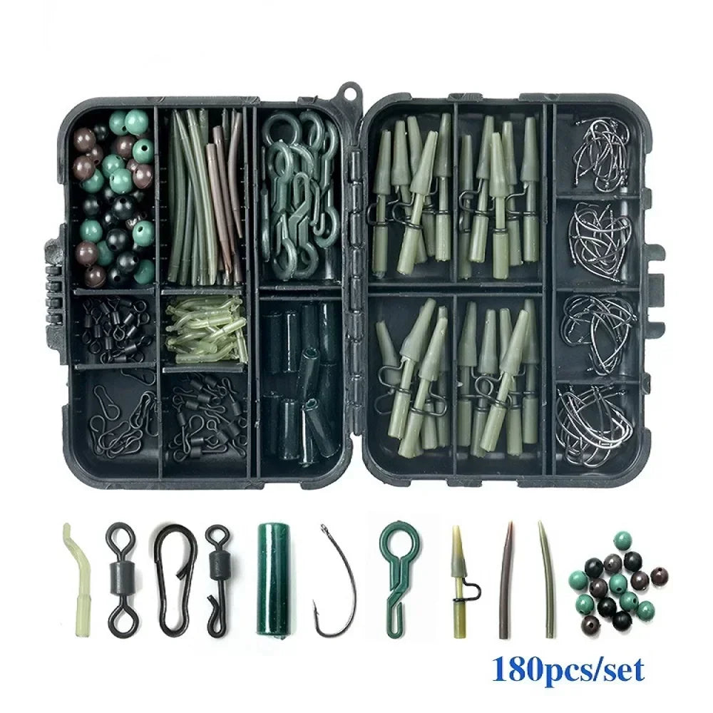 Articulos De Pesca Carp Fishing Tackle Kit Anti Tangle Sleeves Hook Stop Beads Swivels All for Fishing Goods Accessories