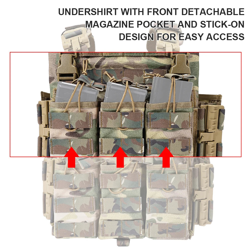 New Tatctical Hunting Vest Combat Carrier Molle Magazine Pouch Quick Release Comfort Lightweight Utility Cummerbund Paintball