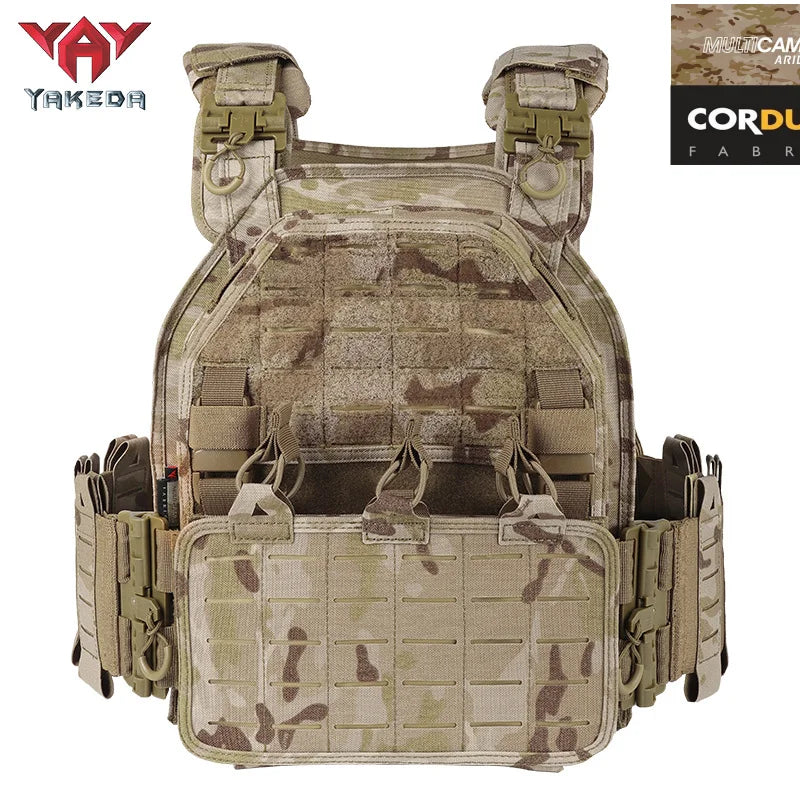 YAKEDA ATFG MOX CAMO Light Weight Quick Release Combat Plate Carrier 1000D Nylon Molle Chaleco Tactico Tactical Vest Hunting