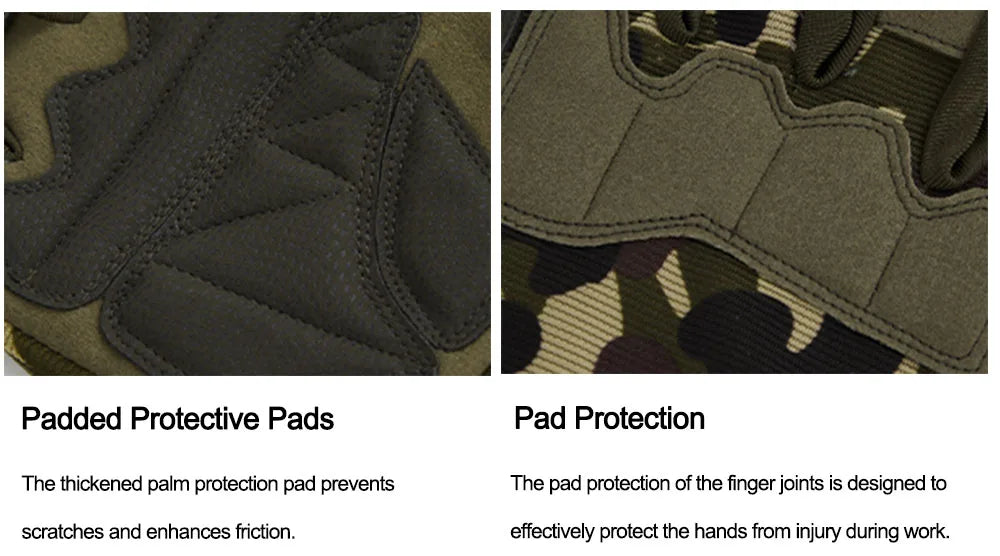 Fingerless Tactical Gloves Knuckle Protective Breathable Outdoor Camping Gloves for Shooting Hunting Motorcycling Climbing