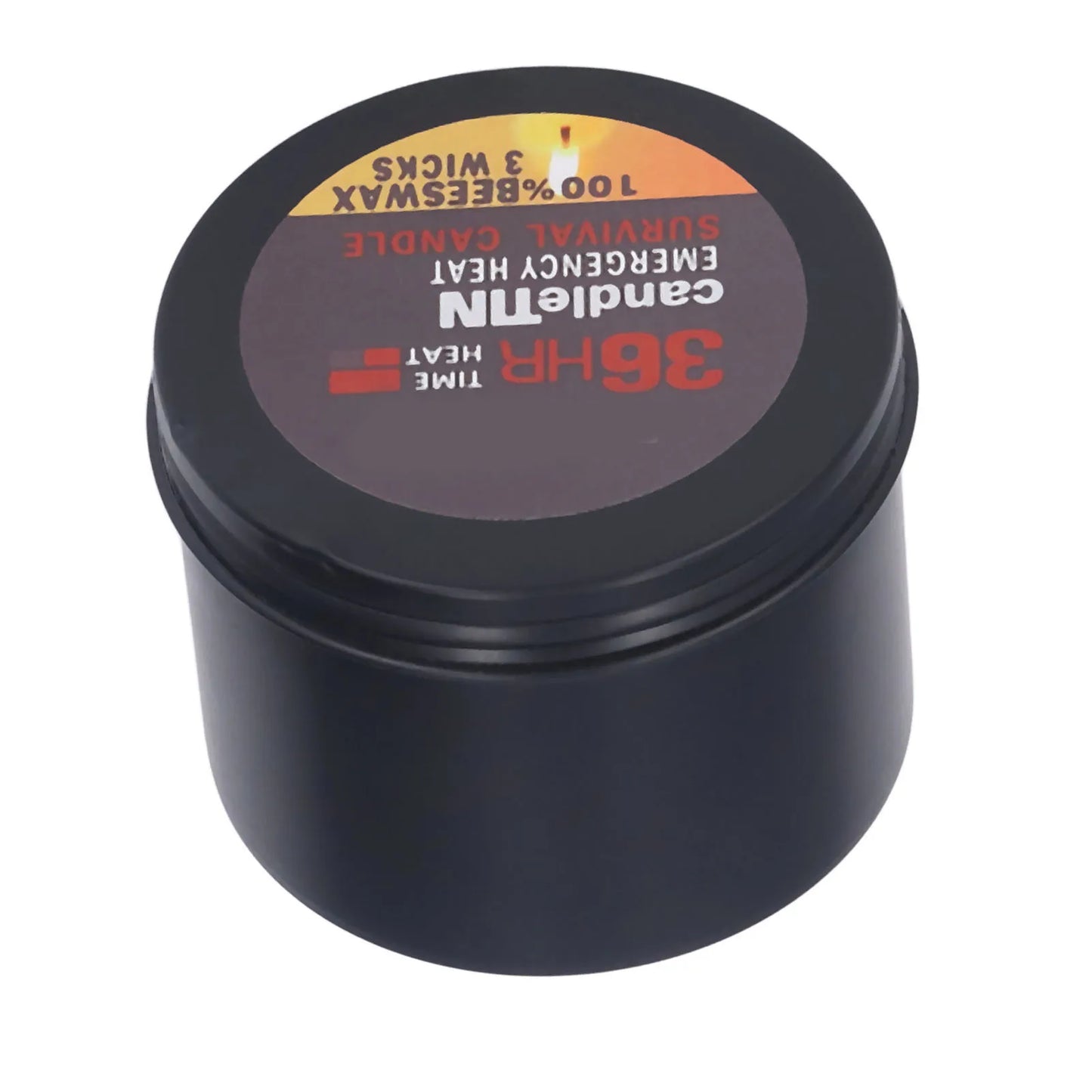 Survival Candle 3 Wicks Small Portable 36 Hours Burning Natural Aroma Long Lasting Candles Romantic Ambience for Camping
