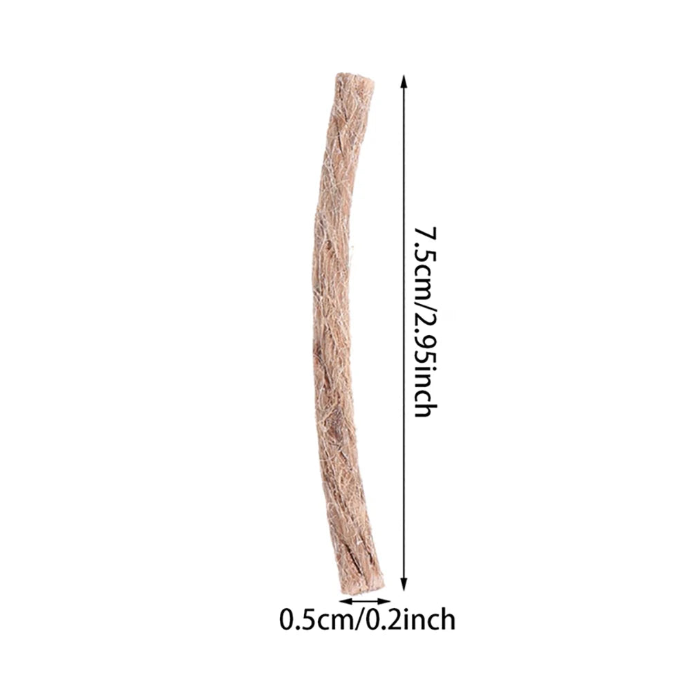 10pcs/set Camping Wax Fire Rope Outdoor Ignition Rope Durable Hemp Rope Camping Fire Emergency Hiking Camping Barbecue Fire Rope