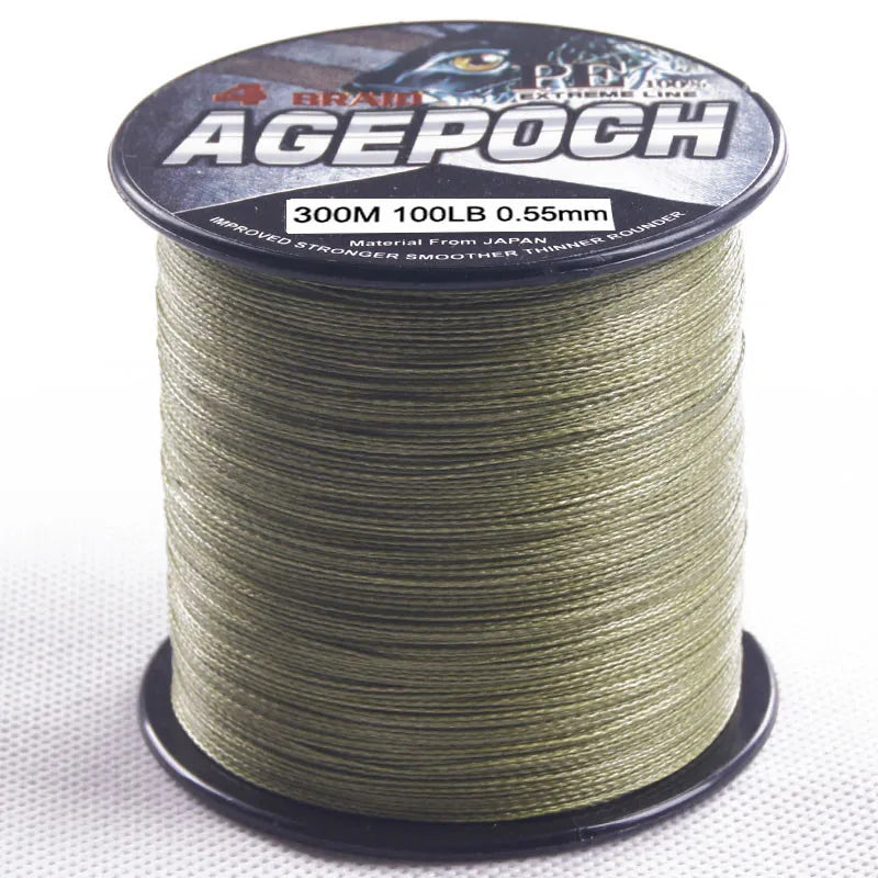 DORISEA agepoch 4 Strands 300M Braided Fishing Line Multifilament PE Fishing Wire