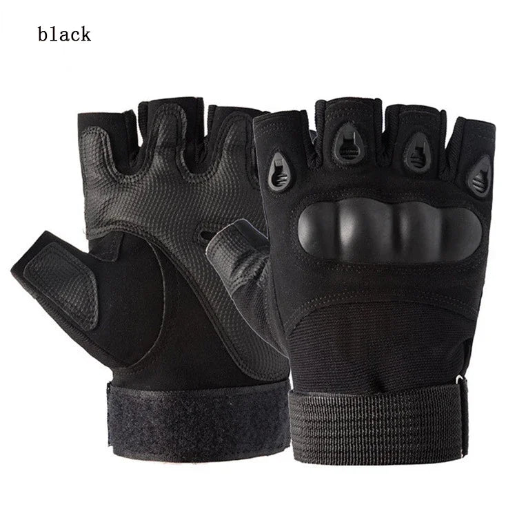 Fitness Anti Slip Cycling Gloves, Wear-resistant Outdoor Tactical Sports Climbing Half Finger Gloves