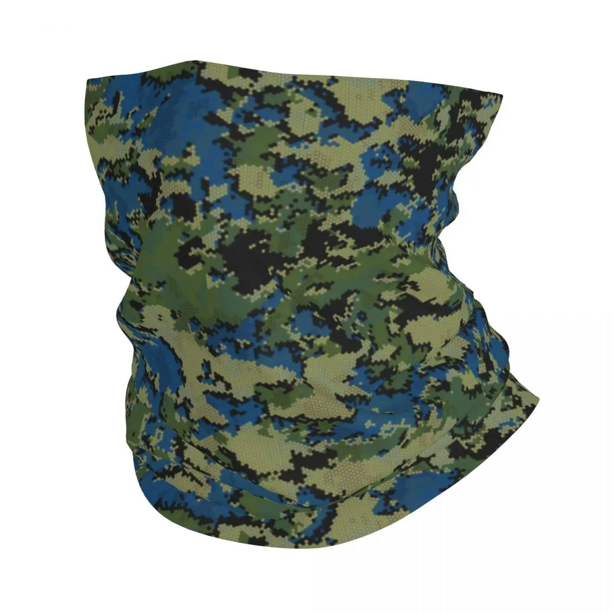 Custom Flecktarn Camo Bandana Neck Gaiter Windproof Face Scarf Cover Men Women Woodland Camouflage Headwear Tube Balaclava