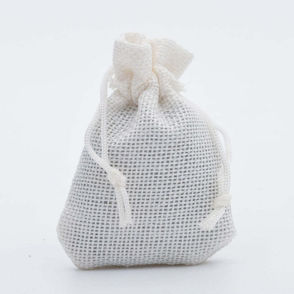 5pcs Multisize Jute Burlap Linen Drawstring Bag Christmas Halloween Gift Bags Wedding Birthday Party Candy Chocolate Packing Bag