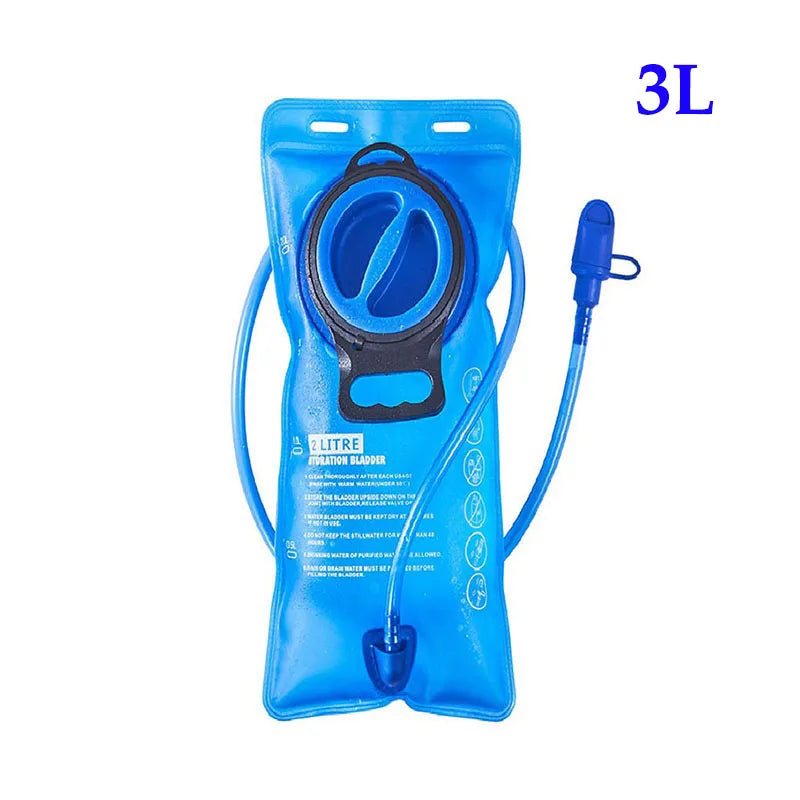 Outdoor Sports Water Bag Set 3Liters Inner Bladder Backpack Water Bag Rucksack Waterbag Knapsack with Suction Nozzle Water Pipe